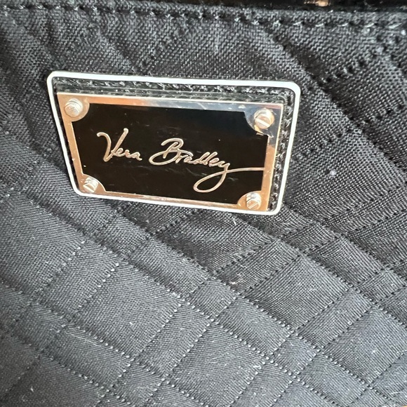 Vera Bradley Black Quilted Travel Roller Bag - Picture 3 of 6